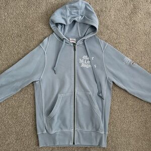 Light blue LOS ANGELES SUPPLY zip-up